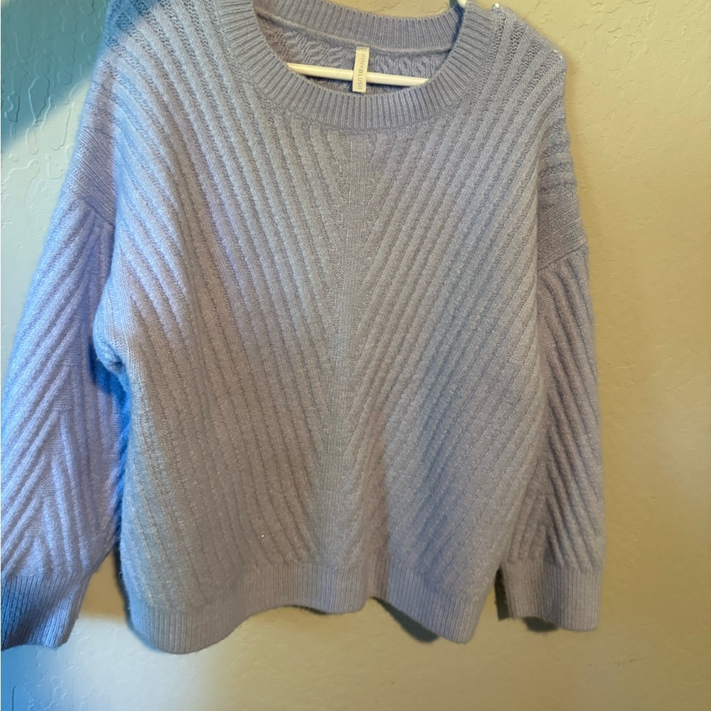 Soft Knit Crewneck Sweater - Light Lavender